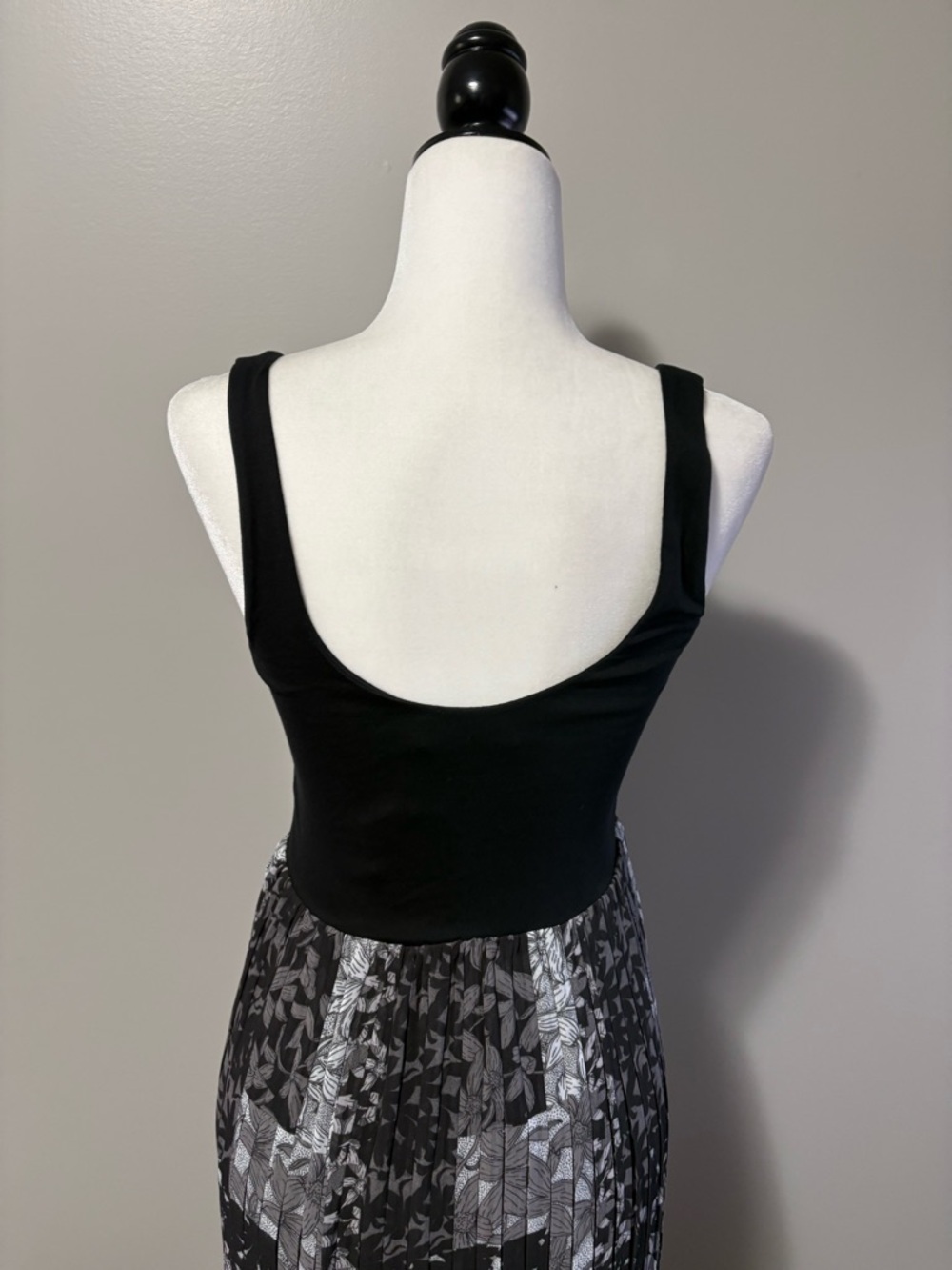 Desigual Cassidi Pleated Combination Midi Dress Sleeveless Jersey Knit Top - Picture 11 of 14
